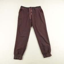 Figs Scrub Pants Womens XL Tall Red Burgundy Zamora Joggers Nurse Medical Taper