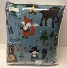 The Company Store Kids Animal Campers FULL/QUEEN Organic Percale Comforter Set