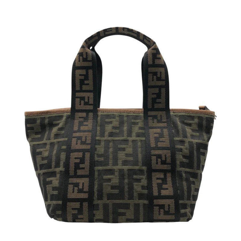 FENDI Zucca Handbag 7VA165 Brown Nylon Jacquard with Dust Bag #OK3782 thumbnail 2