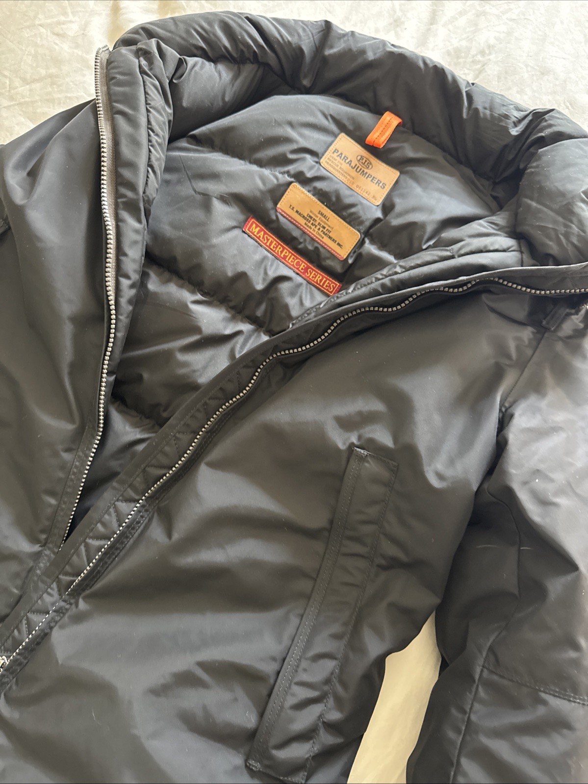 Parajumpers Women's S Long Bear Black Down Insulated Arctic Winter Jacket Parka image 8