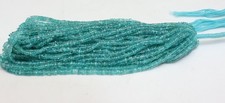 Natural Sky Apatite Heishi Beads 4-5mm 16 Inch Strand Smooth Apatite Gemstone