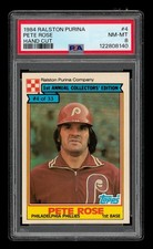 1984 Ralston Purina Set-Break #  4 Pete Rose Hand Cut PSA 8 NM-MT