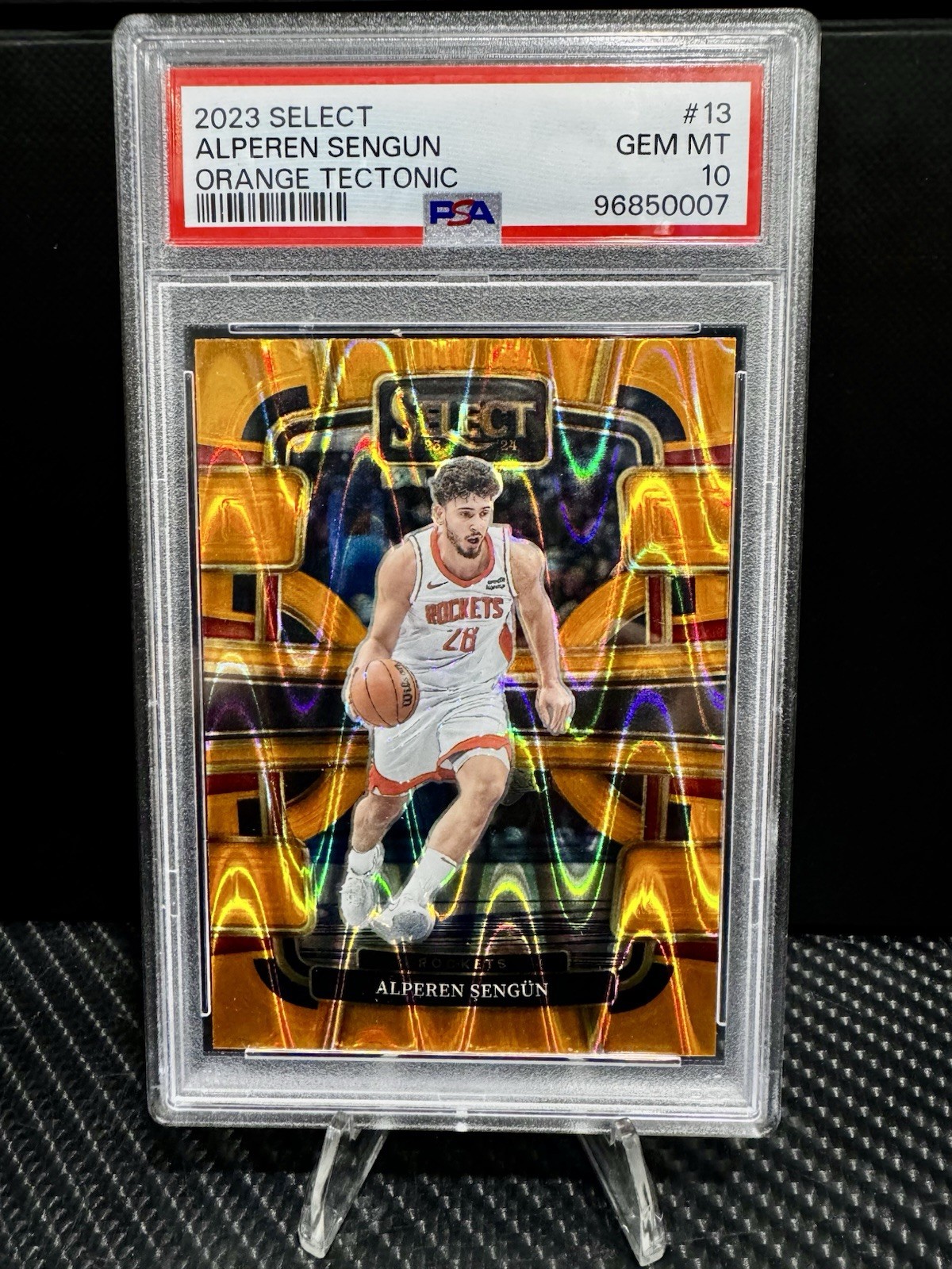 2023-24 Select ORANGE TECTONIC Alperen Sengun #13 PSA 10 (Pop 1)