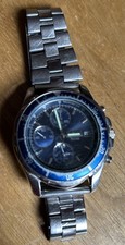 DIVER TYPE Pulsar 7T62-X033 (Seiko made) Mens Chronograph Watch Works Read desc