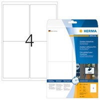 Herma 9534 Etiketten A4 Outdoor Klebefolie 99,1X139Mm 40 StüCk Folie Matt Weiß