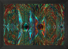 Gerahmtes Wandbild Labyrinth Poster Leinwanddruck Bild