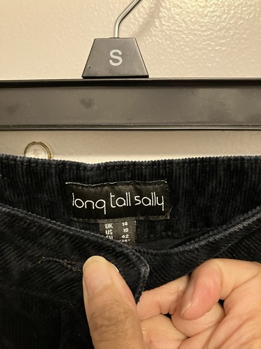 Women’s Long Tall Sally Dark Blue Bootcut Corduroy Pants Size 10 - Picture 3 of 4