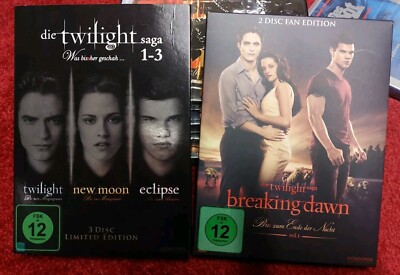 Twilight dvd  1 bis 3 Plus Fan Edition Breaking Down Teil 1