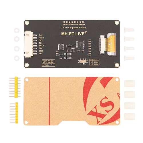 ePaper Display mit 2,9 Zoll e-Ink Display, Modul mit geringem Stromverbrauch, SP - Bild 3 von 6