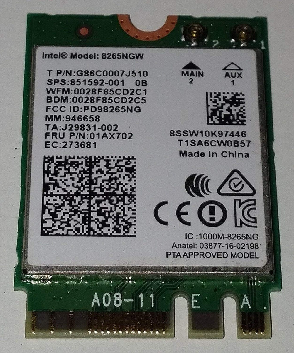 HP 800 G3 Elitedesk Mini DM PC M.2 Wifi WIRELESS CARD 851592 HP 800 G3 Elitedesk Mini DM PC M.2 Wifi WIRELESS CARD 851592