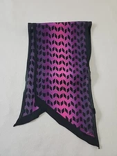 Echo Black Purple Pink Semi Sheer Rectangle Scarf