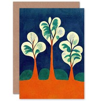 Einfache BäUme Im Matisse-Stil, Natur Geburtstagskarte