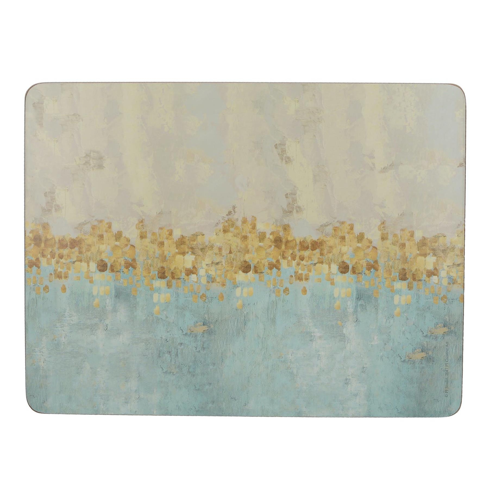 Creative Tops Golden Reflections Pack Of 4 Large Premium Placemats