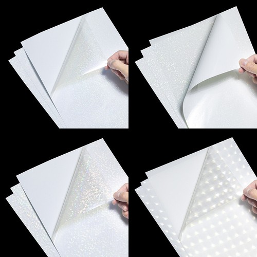 5 Piezas Pegatina Adhesiva Arco Iris de Vinilo para imprimir papel A4 para  la impresora láser de inyección de tinta | eBay