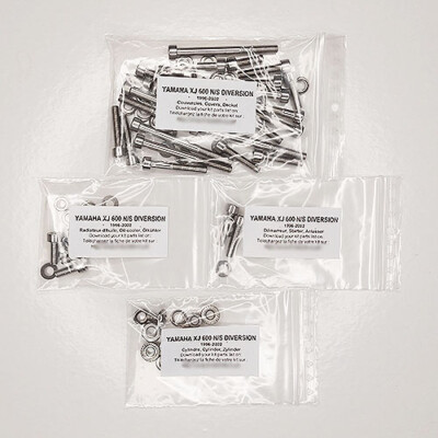 Yamaha XJ 600 N S DIVERSION 1996-2002 Stainless Steel Socket Screw Kit No. 2 Engine XJ600