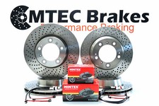FRONT REAR BRAKE DISCS & PADS & WEAR SENSORS FOR PORSCHE BOXSTER 986 3.2 S