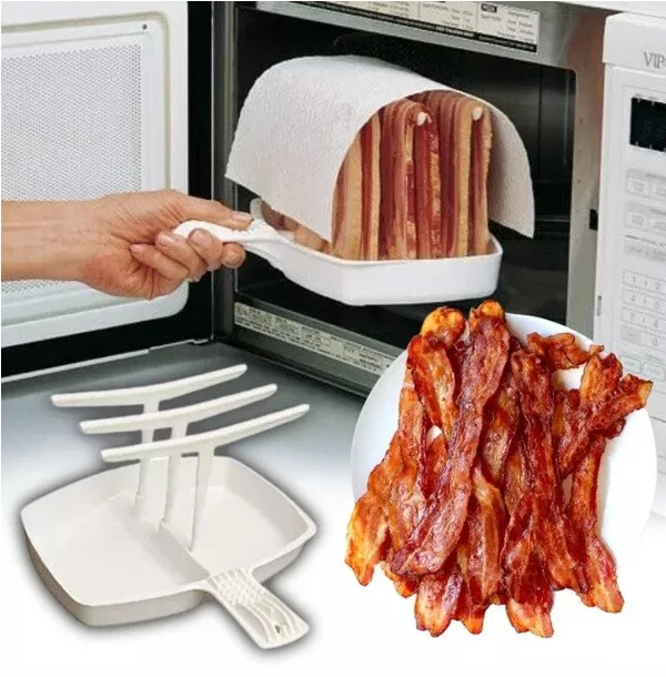 Household Cooking Microwave Bacon Cooker Shelf Rack High Temperature  Resistance