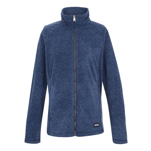 Regatta Mayse Womens Full Zip Fleece Navy Marl - Picture 5 of 7