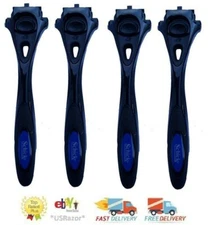 4 Schick Hydro 5 Metal Razor Shaver Handle fit Hydro3 Blades Refill Cartridge