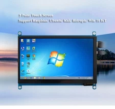 7'' 1024x600 IPS HDMI Monitors Touch Screen Raspberry Pi Display USB Screen