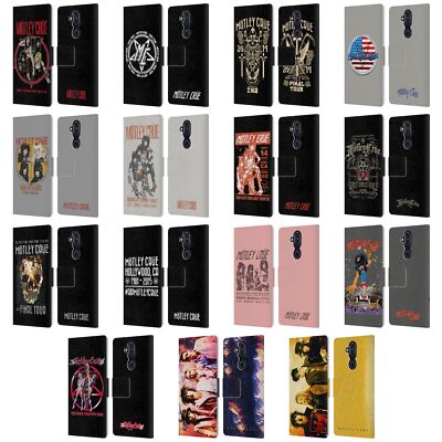 OFFICIAL MOTLEY CRUE TOURS LEATHER BOOK WALLET CASE COVER FOR NOKIA PHONES