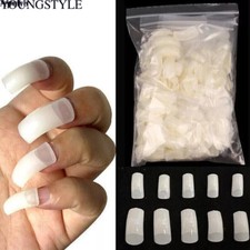 Extra-curve Hawk Nail Tips - Acrylic Half Cover Nails Manicure Accessorie