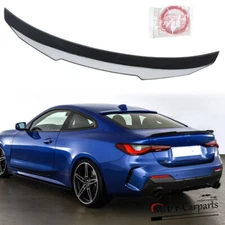 FOR 21-26 BMW G22 4 SERIES 430i M440i G82 M4 GLOSS BLACK PSM STYLE TRUNK SPOILER