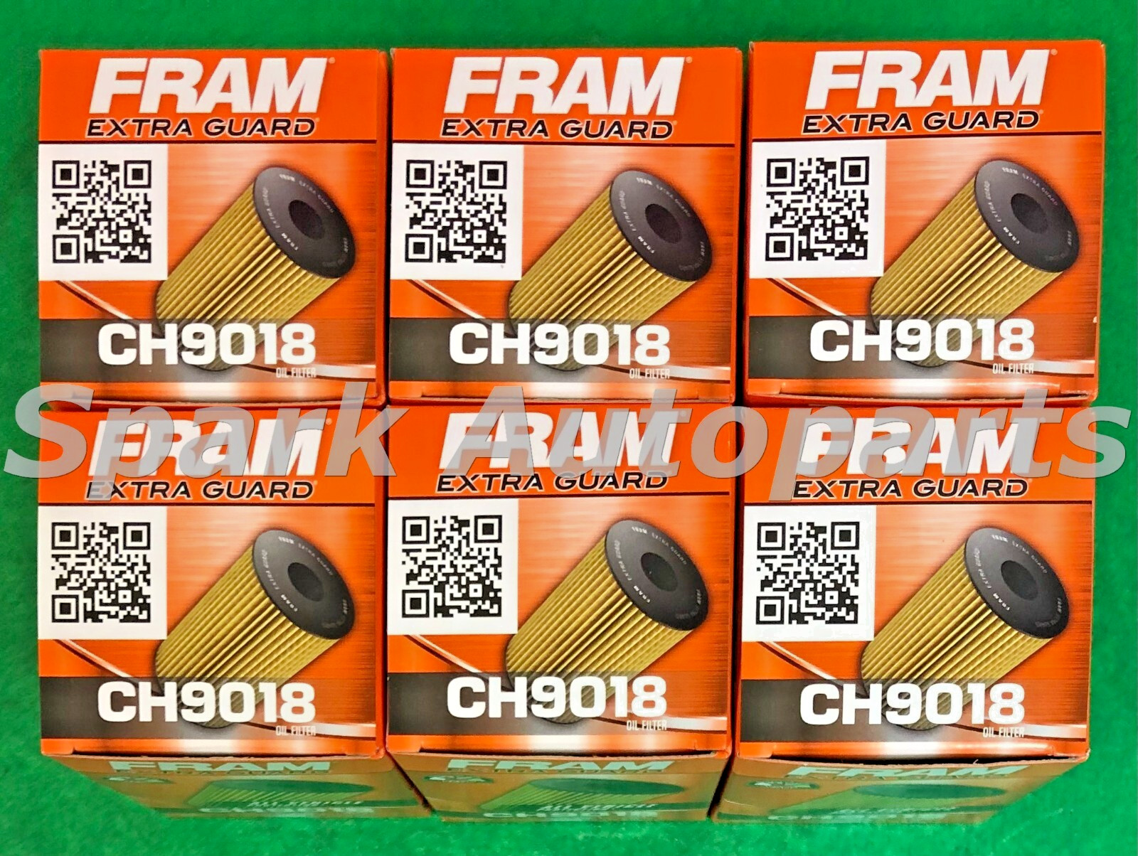 Case of 6 Engine Oil Filter-Extra Guard FRAM CH9018 For GMC, CHEVROLET, BUICK