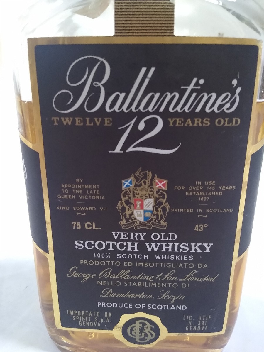 ウイスキー Ballantine's 12 Years Old 750ml 43% Ballantine's 12 Year Old Blended Scotch Whisky | ReserveBar