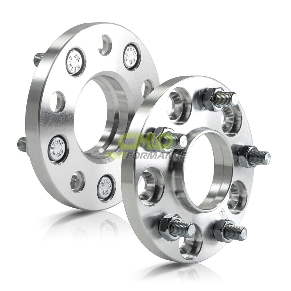 Pair Of 15mm Hubcentric Wheel Spacers - 5x114.3 Bolt Pattern, 66.1mm To 56.1mm Hub Bore For Nissan