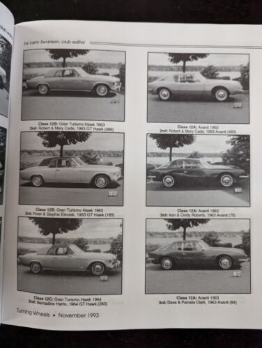 Vintage Nov 1993 Turning Wheels Studebaker Drivers Club Magazine - Picture 4 of 6