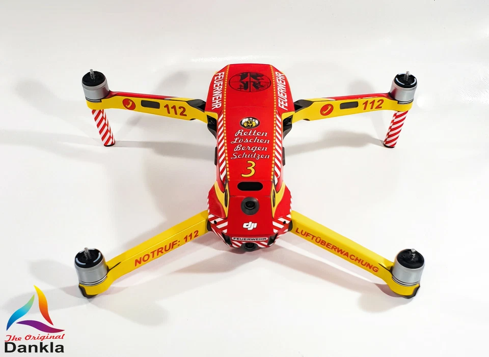 DJI MAVIC 2 PRO/ZOOM- SKIN - FEUERWEHR * - 3-5 Batterien - Drohne - Bild 3 von 4
