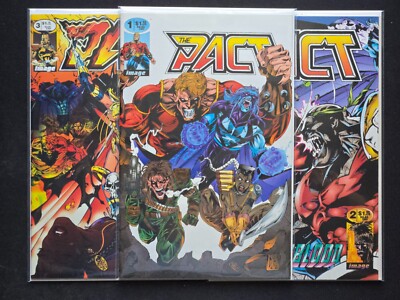 (LOT 3) The PACT # 1 2 & 3 Image Comics 1994 Complete Series VFNM