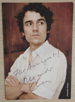 Autogramm deutscher  Film- und Theater Schauspieler Alexander Khuon (86116)