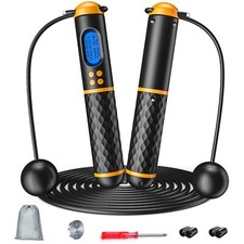 Smart Jump Rope Fitness Skipping Rope with WeightLapTimeCalorie Record Adju
