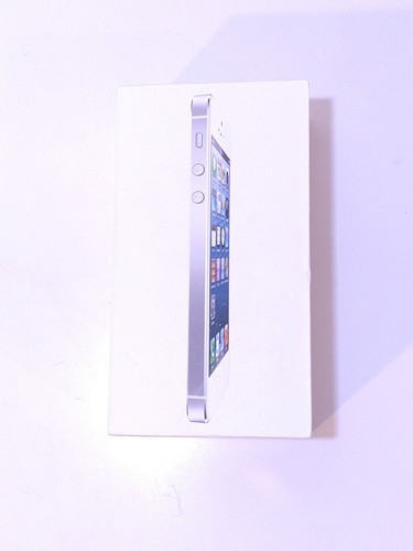 APPLE iPHONE 5 BOX ONLY 16GB Original Packaging OEM STICKERS Steve Jobs 2012 USA - Zdjęcie 4 z 14