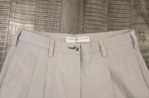 Tommy Hilfiger pantaloncini da golf donna taglia 8 cuciture interne 6 pollici Cachi - Foto 2 di 9