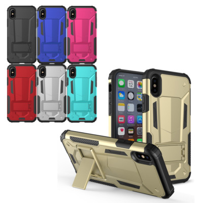 Rugged Dual Layered Case+Tempered Glass Full Body Cover for
