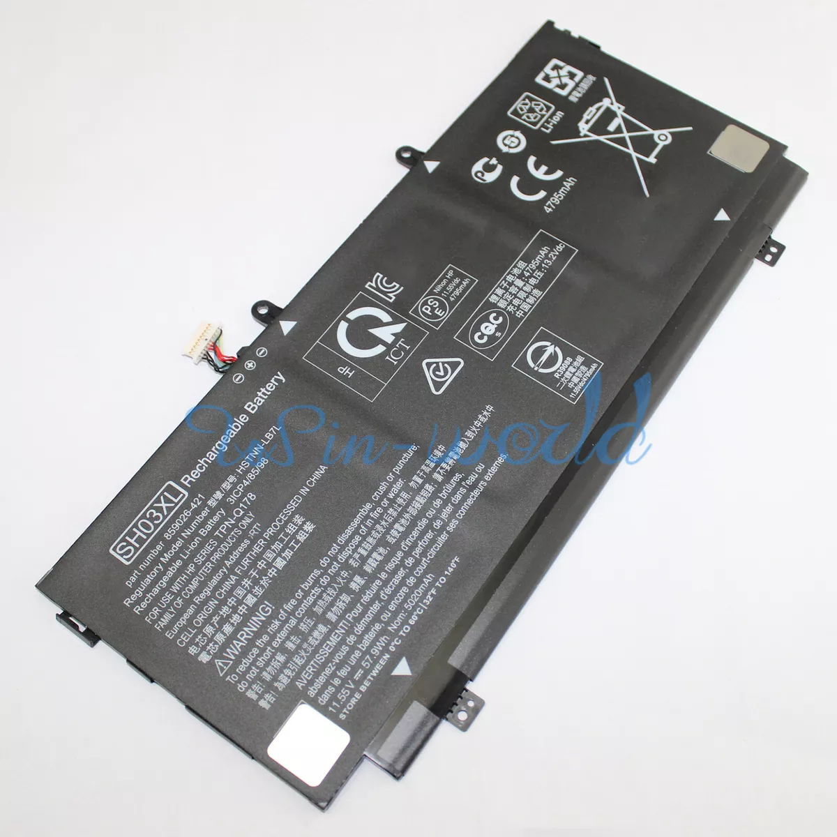 SH03XL 859356-855 Battery for HP Spectre X360 13-AC0XX 13-AC033DX 13-AC023DX