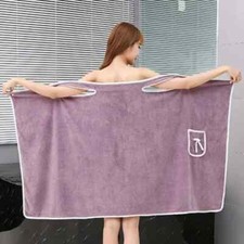 Wearable Bathrobe Multi-Function Womens Bath Towels Soft And Absorbent Towel