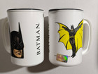 Vintage 1992 Batman Plastic Mugs w/Lids & Stickers Betras Plastics Travel Coffee — photo 1