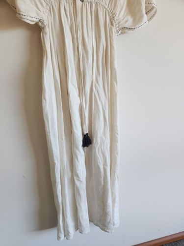 World Market Embroidered Linen Blend Maxi Dress, Size Large /XL, Excellent Cond - Picture 6 of 7