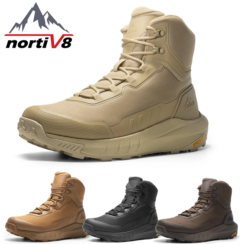 NORTIV 8 Men Tactical Military Hiking Boots Lightweight Motorcycle Combat Boots
Opens in a new windo