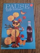 Vintage Coca Cola Summer 1964 "Pause For Living" Magazine, Great Condition - G10