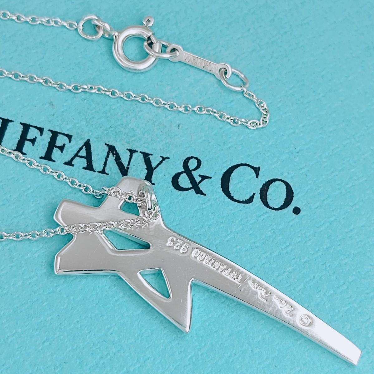 Tiffany & Co PALOMA PICASSO シルバー ネックレス【ランク：A】 Tiffany & Co Signed Paloma Picasso Sterling Silver 117 grams