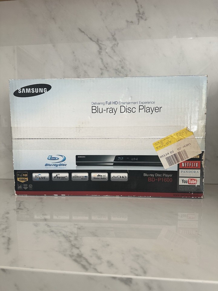 Samsung BDP1600 BluRay Player 1080 DVD Netflix Ready New in Box eBay