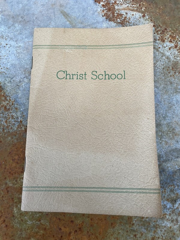 Christ School, Arden NC original 1940s booklet