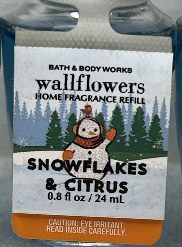 Bath & Body Works Lot/5 Snowflakes & Citrus Wallflowers Home Fragrance Refill - Picture 2 of 2