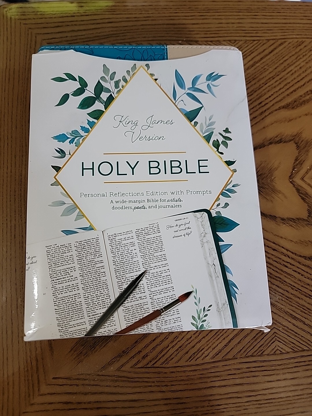 KJV Personal Reflections Bible with Journal Prompts in Imitation Leather