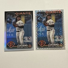 2024 Topps Chrome Update MARCO LUCIANO X-Fractor Parallel, Base Refractor USC132